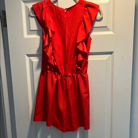 Red Ruffled Romper - Picture 3 of 3